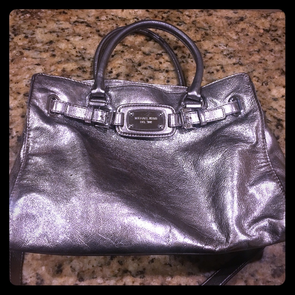 MK metallic purse